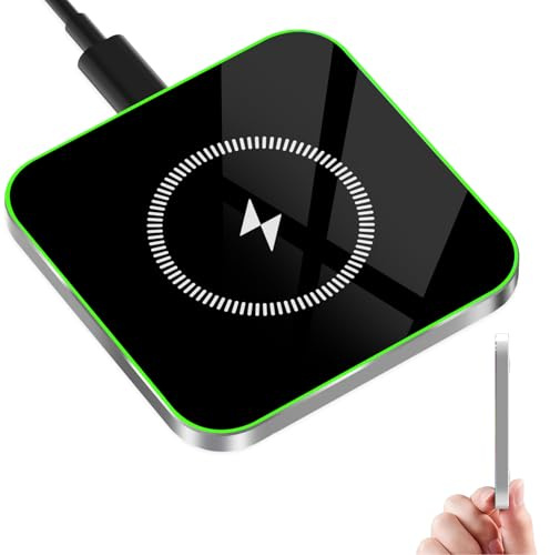 Wireless Charger, Wireless Charging Pad for iPhone 17/16/15/14/13/12/11 Pro/Pro Max/XS Max/XR/SE, Wireless Charging Mat Station for Samsung Galaxy S22/S21/S20/S10/S9/Note10/9, AirPods 2 3 4/Pro