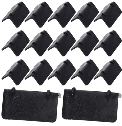 Schwarzer Eckenschutz für Gurte aus Kunststoff, 100 Stück | Corner Protectors, Eckschutzprofil, Plastik Schutzecken, aus Kunststoff als Kantenschoner Karton