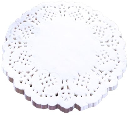 Lot De 100 Napperon En Papier Rond, Papier Rond En Dentelle Blanche, Serviettes En Papiers Dentelle Pour Mariage Fête Anniversaire, Napperons En Papiers Décoratif Pour Gâteaux, Desserts, Vaisselle