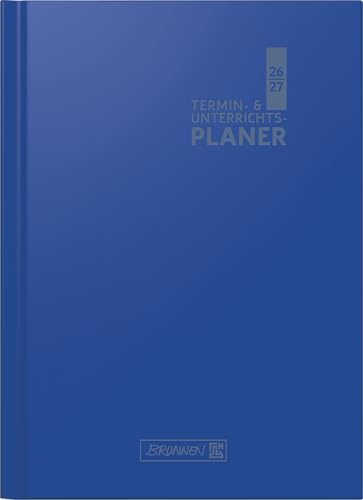 Termin- & Unterrichtsplaner 2026/2027 | A4, Kunststoff, blau: 2 Seiten = 1 Woche ; Kalendarium: August 2026 bis Juli 2027
