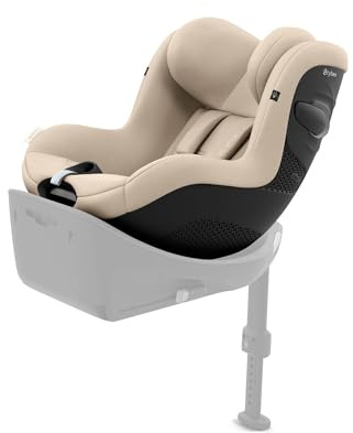 CYBEX Gold Kinder-Autositz Sirona G3, Ohne Base, Almond Beige | Ohne Base, ab ca. 3 Monaten bis 4 Jahre, max. 19 kg, 61 - 105 cm, 360-Grad-Drehmechanismus, integrierter Seitenaufprallschutz
