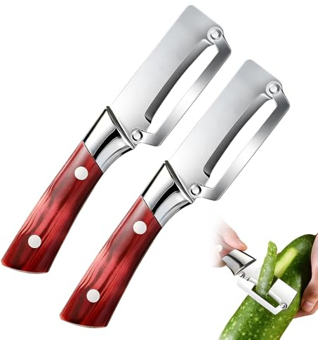 Potato Peeler, 2026 New Multifunctional Vegetable Peeler Stainless Steel, Ergonomic Non-Slip Handle & Sharp Blade, Speed Peeler for Fruit Carrot Eggplant Cucumber Vegetables (2Pcs)