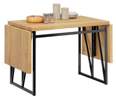 SoBuy Mesa Plegable y Extensible para 2-8, 65x(110-200) x76cm