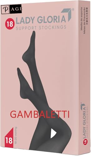 Gloria Med Lady - Medias de compresión graduada, medias de soporte 18-20 mmHg, calcetines de apoyo para mujer dinámica, comodidad óptima, Miel, L