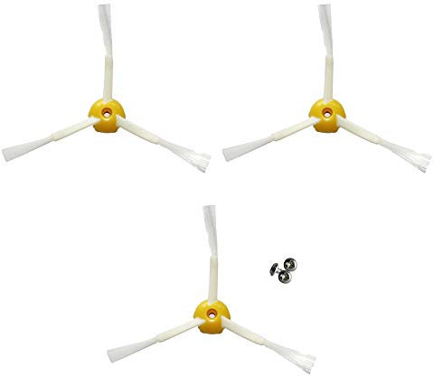 MIRTUX Reemplazo de Pack de 3 cepillos Laterales Compatible con Roomba 500, 600 y 700. Kit de 3 aspas astas. Repuestos de máxima Calidad