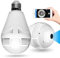 SONGR Cámara De Vigilancia Seguridad Cámara Inteligente con Bombilla Led De 360 ​​Grados WiFi, Cámara De Vigilancia De Seguridad 1080P Grabadora Dvr-+ Tarjeta De 32Gb
