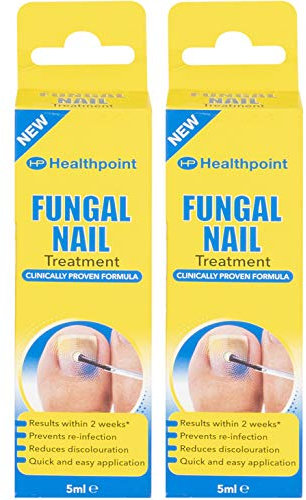 2 Pack Healthpoint Fungal Nail Treatment, Results in 2 Weeks, Prevents Re-Infection, Reduces Discolouration, 5ml