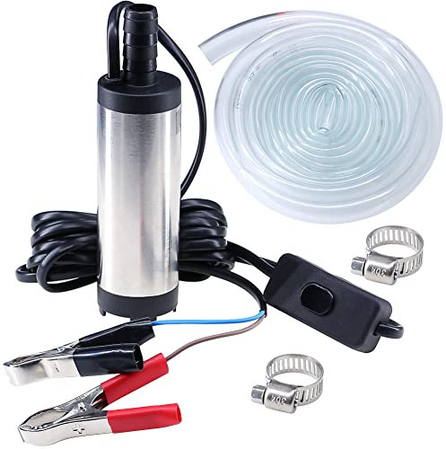 mini tauchpumpe 12V,ölpumpe bilgenpumpe dieselpumpe,kleine Wasserpumpe Für wasser Diesel Heizöl,38mm mini pumpe Für Aquarium Wasserwechsel,wohnwagen,ibc tank mit 3m Schlauch