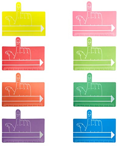 Hilsayum 24PCS One Finger Spacer for Kids Writing Aid Spacers Reading Sheets Multifunction Writing Instruments for School Office