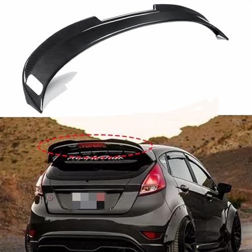 SYPPCH Auto Heckspoiler für Ford Fiesta MK6 MK7 MK7.5 MK8 ST 2002 2021, Kofferraumspoiler Heckflügel Lippe Dekoration Car Tuning Styling Zubehör