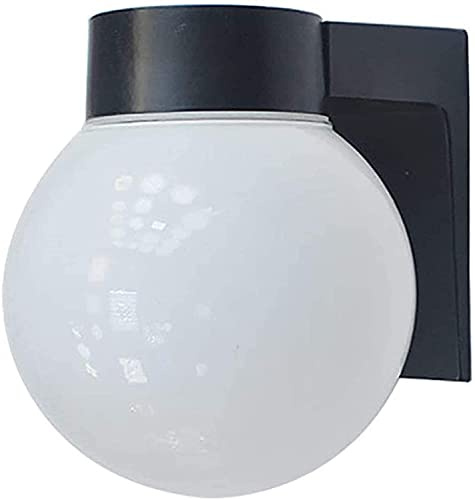 YAsao Desk Lamp Wall Lamp Wall Lamp Outside for Garden House Balcony Carport Door Terrace Garage Stairwell Milky Spherical Acrylic Plastic Outdoor Lamp