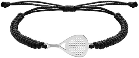 CODEONE Braccialetto nylon intrecciato per racchetta da paddle | Acciaio inossidabile | Design sportivo artigianale | Racchetta | Confezione regalo