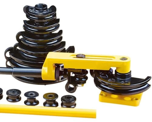 Hydraulischer manueller Rohrbieger, Durchmesser 10–16 mm, mit 1 Stanzform-Set, multifunktionale Stahl-Kupferrohrbiegemaschine für verzinkte Rohre, breites Anwendungsspektrum