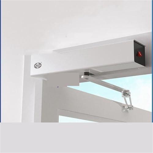 IZNIDUGK CD-2801 cierrapuertas eléctrico, Interruptor de Sensor de Apertura de Puerta Plana automático Externo, Unidad de Control de Acceso con Control Remoto, 1 Uds.(Inner Tie Rods)