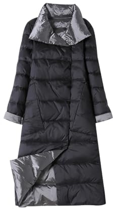 Piumino Donna Piumino Leggero Donna Piumino Lungo Piumino Primaverile Giacca Imbottita Piumini Donna Piumino Giacca Trapuntata Piumino Invernale Donna Puffer Jacket Donna Down Jacket Argento XL