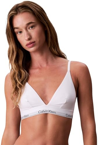 Calvin Klein Sujetador Triangular Mujer Unlined con Logotipo en la Cintura