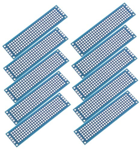 JEWEDECO 10piezas Placas De Pcb Unidades Soldables Para Proyectos Electrónicos Alta Resistencia