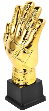 UKCOCO De Gardien De But Plastique avec Or Récompense Motivante pour Compétitions De Football Écoles Et Célébrations Amateurs