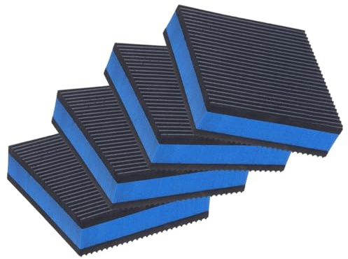 Gorise Confezione da 4 cuscinetti antivibranti in gomma, tappetini isolanti centrali in EVA pesante, piedini in gomma per compressore d'aria, condizionatore, lavatrice e asciugatrice