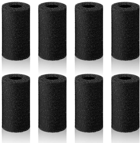 MBAIYO 8 spugne filtranti per acquario, filtro in ovatta per acquario, filtro per acquario, accessori per filtraggio meccanico, piccoli pesci, gamberetti, protezione per piscina