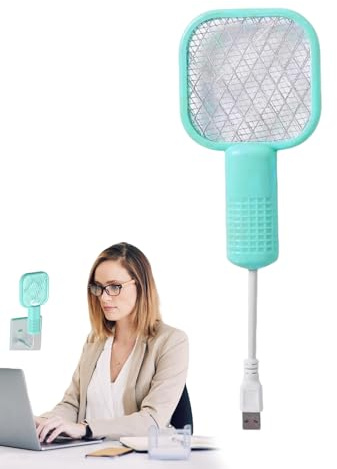 Raquette Électrique Moustiques - Anti Insectes Portable, Filet Haute Sécurité | Appareil Rechargeable Haute Puissance pour Balcon Intérieur Cuisine Extérieur Pique-Nique