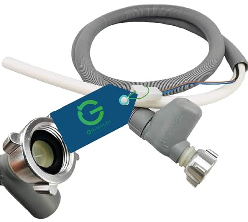 G GRIMALDI Tubo Carico Acqua con Aquastop Lavastoviglie Compatibile ARISTON INDESIT HOTPOINT C00372679, 1640 mm, 220–240V 50/60Hz, 0,2–10 bar, Portata 2,5 l/min