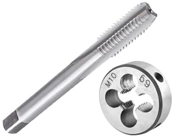 NnYuaUil M10x0,5 M10x0,75 M10x1 M10x1,25 M1,5 Hartmetall-Gewindebohrer- und Schneideisensatz Rechtsgewinde & Rundgewinde
