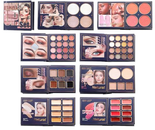 Palette de Finition Mate Satinée Highlighter Contour | Poudre de Contour Fard à Paupières Palette pour Femmes Adolescents Filles Anniversaire Mariage