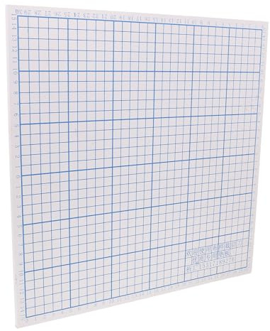 HEALSOPTHY Tapete de Rejilla para Cortador de Tela de Pvc 30 Cm, Estera de Alta Dureza Antideslizante Líneas Visibles para Corte Preciso, Almohadilla de Trabajo Portátil Adecuado para