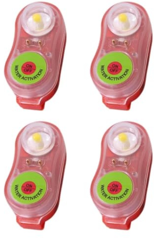 6 Pezzi Gilet di Salvataggio, Luce A LED, Giubbotto Salvavita Flash, per Sopravvivenza In Acqua di Emergenza Luci Salvagente