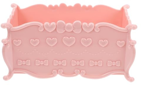 BIUDECO Hamsterbadewanne mit Rutschfestem Boden, 1 Stück Kunststoff, Offen | Rosa, für Sandbad im Käfig, Leicht zu Reinigen, Hamsterzubehör für Teddyhamster