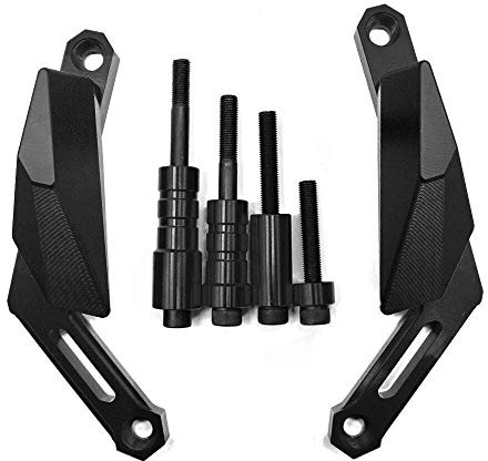 MZ-STORE MT 09 XSR900 Motorrad Sturzpads Motor Schutz Rahmenschieberegler für MT-09 2013-2020 MT-09 Tracer 2014-2020 Tracer 900GT 2018-2020 XSR900 2015-2020 XSR900(Schwarz)