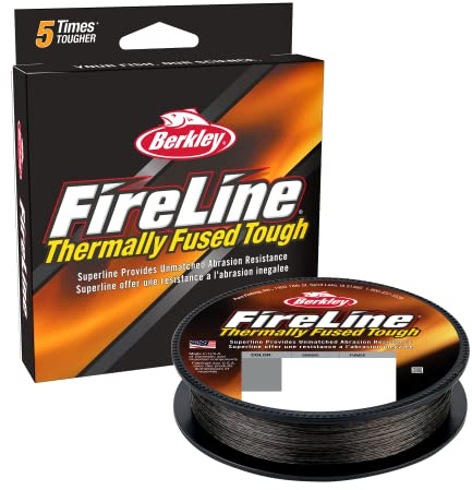 Berkley FireLine Fused Original – 8-Strand Superline, Ultra-Tough & Abrasion-Resistant Braided Fishing Line for Superior Sensitivity and Smooth Casting, Smoke, 0.15 mm, 18.26 lb|8.3 kg, 164 yd|150 m
