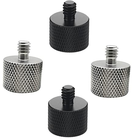 DRESSOOS 4stücke Mikrofonständer Adapter Gewinde Robuster Schraubadapter Für Mikrofonhalter Und Kamerastative Installieren Transportieren