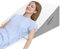 Cuscino inclinato per letto, cuscino triangolare ergonomico in memory foam, per apnea del sonno, cuscino per angolo, russare, riflusso acido, lettura, gambe sollevate da 30 cm, letta, grigio