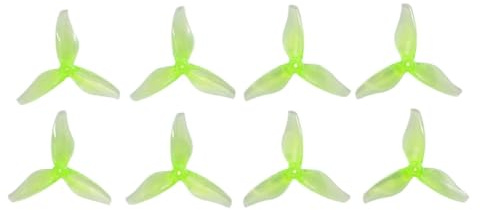 24 Pares de hélices de 2 Pulgadas, 3 compatibles con Motores 1105 1108 RC Drone FPV, palillo de Dientes de Carreras, Modelo Hurricane 2023s 2023 2x2,3(2023s 1.5mm Green)
