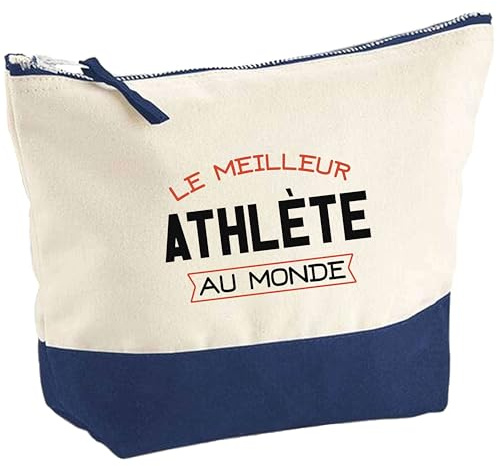 Pochette Le Meilleur Athlète | Pouch | Idée Trousse Toilette Maquillage Cadeau Anniversaire Fête Original Famille Travail Départ Collègue Retraite