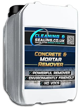 Concrete, Mortar, Grout, Cement Remover 5L. Tough on Cement-Based Stains – Safe on Most Hard Surfaces. Dissolves hardened concrete, mortar, and cement residues. Eco Friendly.