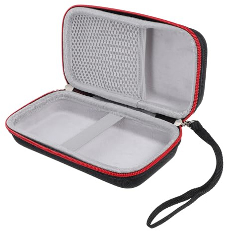 Anneome Estuche para Medidores de Glucosa Portátil y Protector para Dispositivos Pequeños Bolsa Organizadora Resistente para Kits de Prueba Casa Oficina y Viaje Color Negro