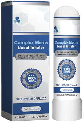 Nasal Inhaler Stick, Portable Essential Oil Vapor Stick, Quick Acting Aromatherapy Reliefs. Travel Size for Daily Use, Relaxation, Long Trips, Stress Reduction, Spa Meditation, 2ml