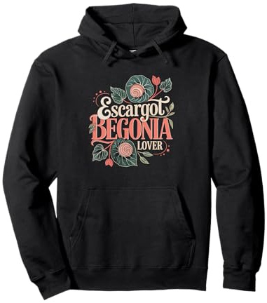 Escargot Begonia Spiral Leaf Collector Rare Plant Enthusiast Pullover Hoodie