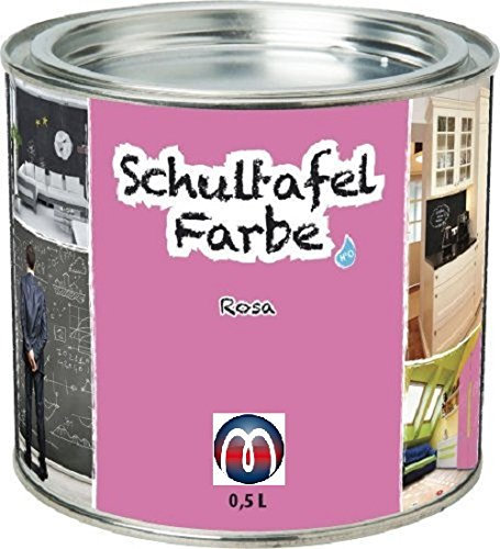 Magnosphere Tafelfarbe/Schultafel-Lack 0,5 L Dose - Tafel-Lack Wandtafelfarbe Kreidefarbe, Farbe:pink