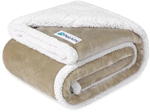 PetAmi Waterproof Dog Blanket for Large Dog Cat Pet, 60x80, Taupe