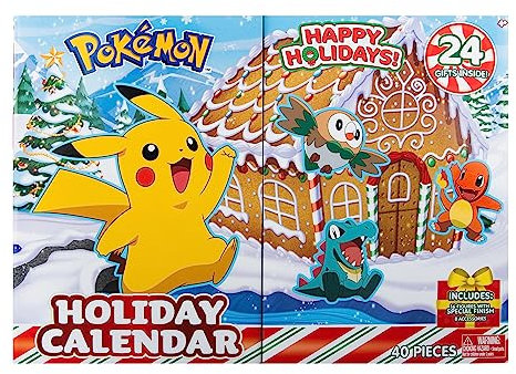 Pokémon PKW3066 - Battle Figure Adventskalender, offizieller Pokémon Kalender mit 24 Überraschungen