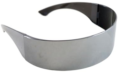MIMIKRY Futuristic 90s Space Glasses Mirrored Rave Fast Glasses Alien Visor