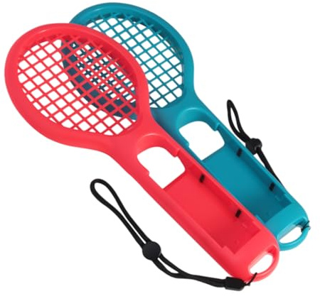 BESPORTBLE 2pièces Raquette De Tennis pour Jeu Vidéo Switch Accessoire De Jeu Pratique avec Poignée Ergonomique