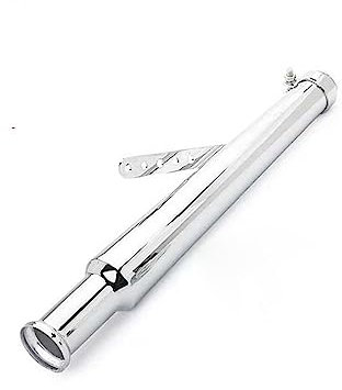 Motorrad Auspuff Schalldämpfer Universal Motorrad Schalldämpfer Chrom Motorrad Auspuffrohr DB Killer Megaphon Stil Für Chopper Für Bobber Für Akrapovic Auspuffrohr (Color : A)