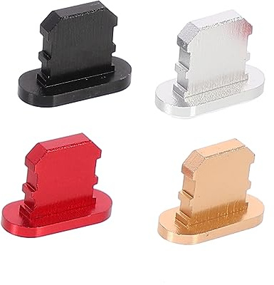 BESTonZON Universalkontakt 4St Mobila Pluggar Aluminiumpluggar För Telefonens Laddningsport & Skal USB Plug USB Anti-Plugg USB Port Skal Återanvändbar Plug - Telefon Skal Aluminium Telefonos