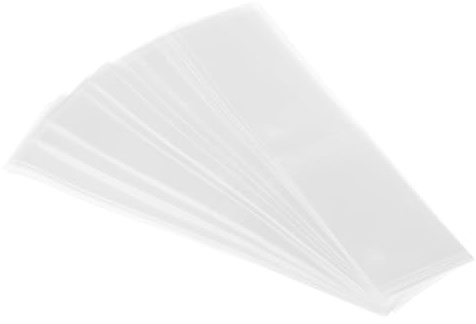 PATIKIL 118x30mm PVC Perforierte Schrumpfbänder, 500 Stück Schrumpffolie für Flaschen, Gläser, Dosen und Dosenverschlüsse mit einem Durchmesser von 2,76 bis 2,91, Transparent