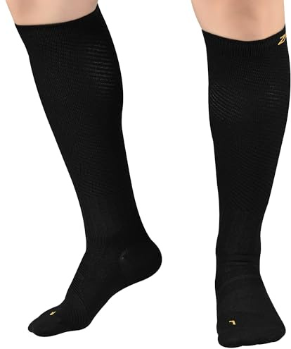 ZaTech Plantarfasziitis Kompressionsstrümpfe für Herren & Damen, Sport Kompressionssocken, Thrombosestrümpfe, 20-30 mmHg.